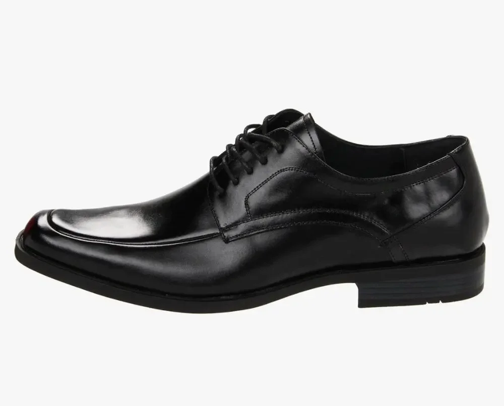 Stacy Adams Dress Shoes Mens 8.5M Calhoun Oxford Black Leather Moc Toe 20117-001